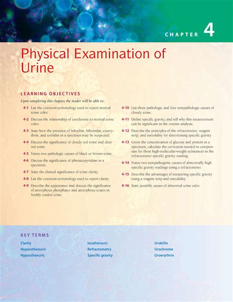 Urinalysis Ch 4 MC 